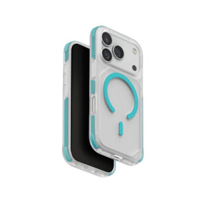 قاب یونیک مدل Combat Activeبرای iPhone 17 Pro | رنگ شفاف / آبی فیروزه ای