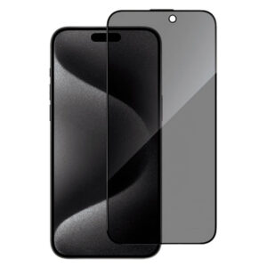 Green Lion 9H Steve Privacy Screen Protector for iPhone 15 Series - Black
