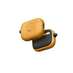 کاور ایرپاد پرو 3 یونیک UNIQ CLYDE Magnetic Closure Hybrid Case - AIRPODS PRO 3 رنگ نارنجی / مشکی