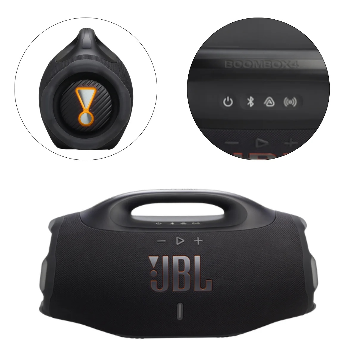 اسپیکر بلوتوثی قابل حمل جی بی ال مدل JBL Boombox 4 | رنگ مشکی