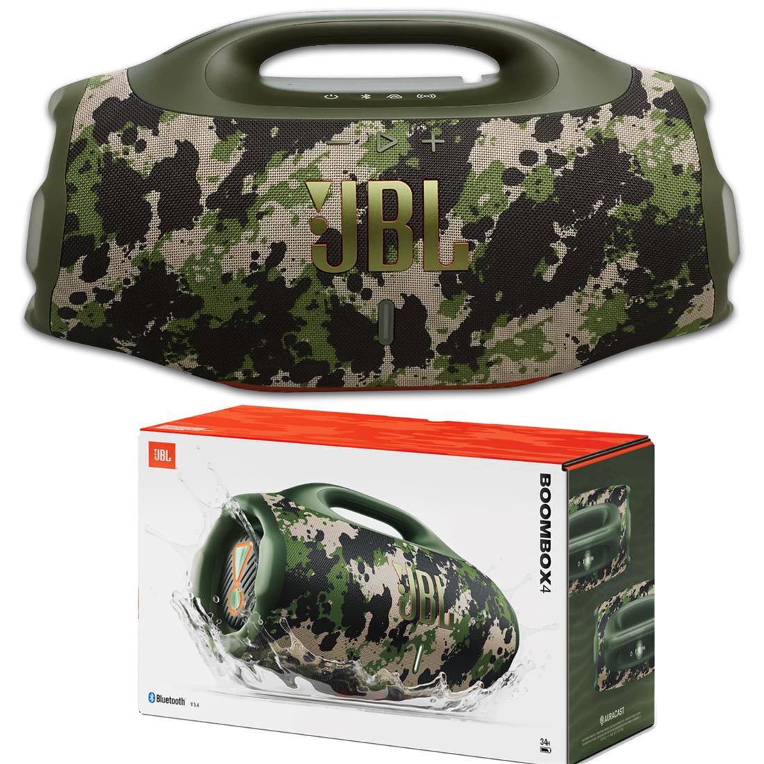 اسپیکر بلوتوثی قابل حمل جی بی ال مدل JBL Boombox 4 | رنگ چریکی