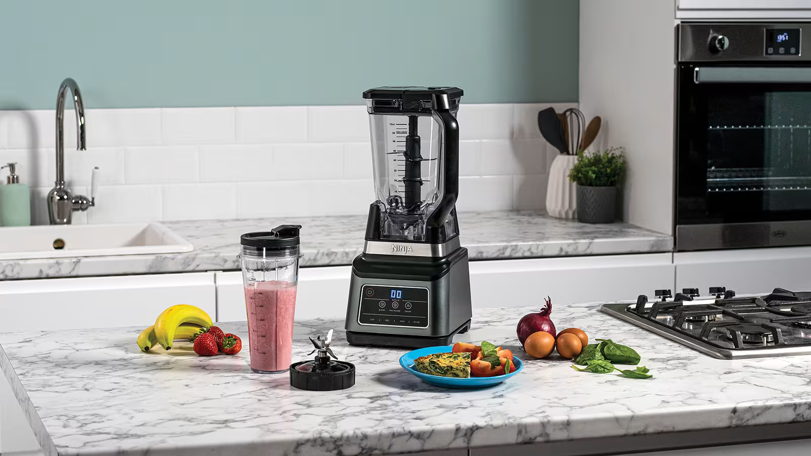 مخلوط کن برند نینجا مدل Ninja 2-in-1 Blender Kitchen System BN750 - مشکی