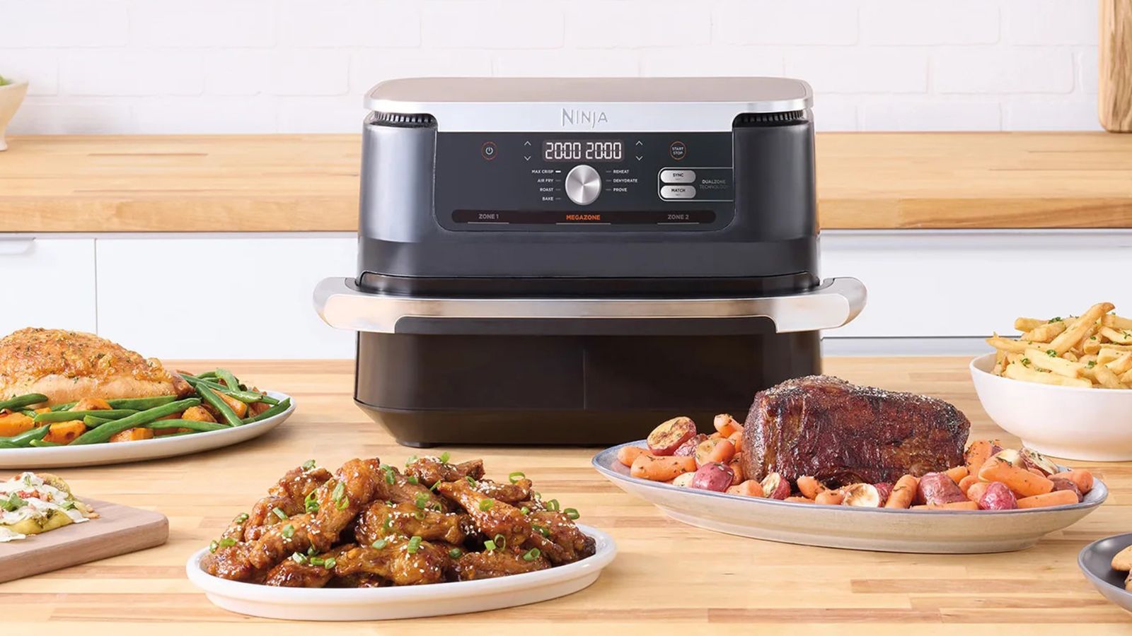 سبد هواپز و سرخ کن برند نینجا مدل Ninja Foodi FlexDrawer MegaZone Air Fryer AF500 - مشکی