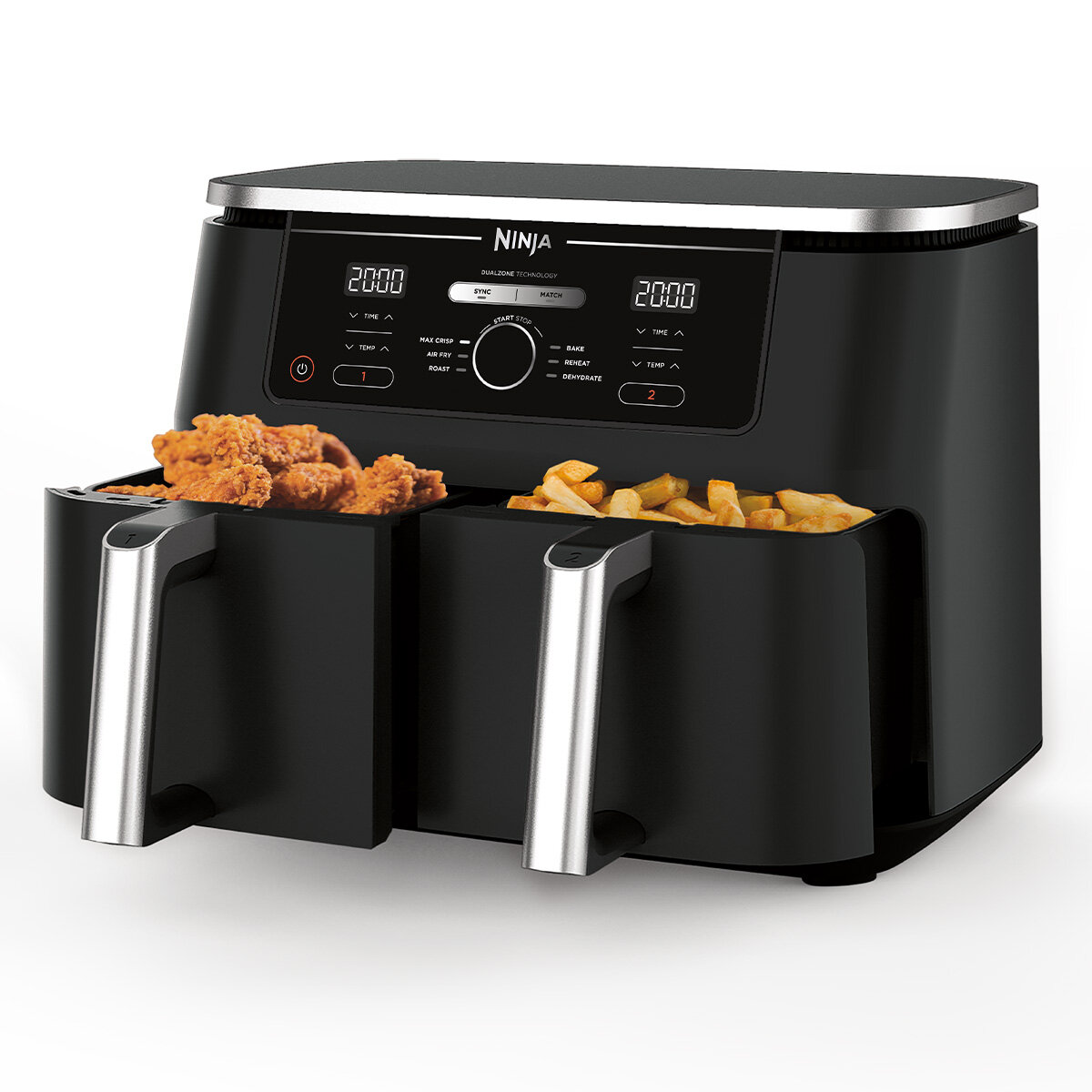 هواپز و سرخ کن برند نینجا مدل Ninja Foodi MAX Dual Zone Air Fryer AF400 - مشکی