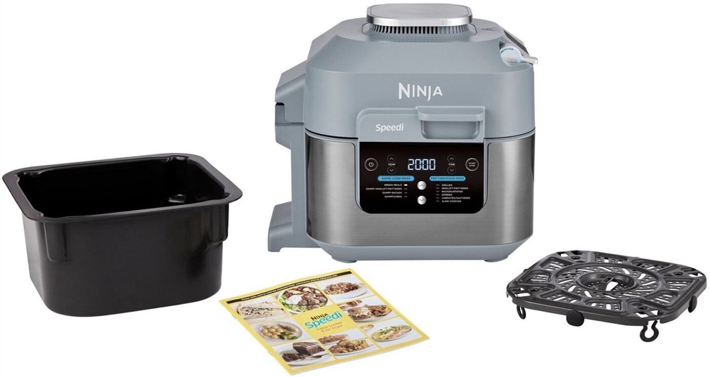 لوازم هواپز و سرخ کن برند نینجا مدل Ninja Speedi 10-in-1 Rapid Cooker & Air Fryer ON400 - خاکستری