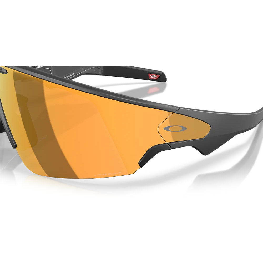عینک هوشمند اوکلی متا مدل OW8001 Oakley | Meta Vanguard Black/Gold رنگ طلایی مشکی | سایز XL