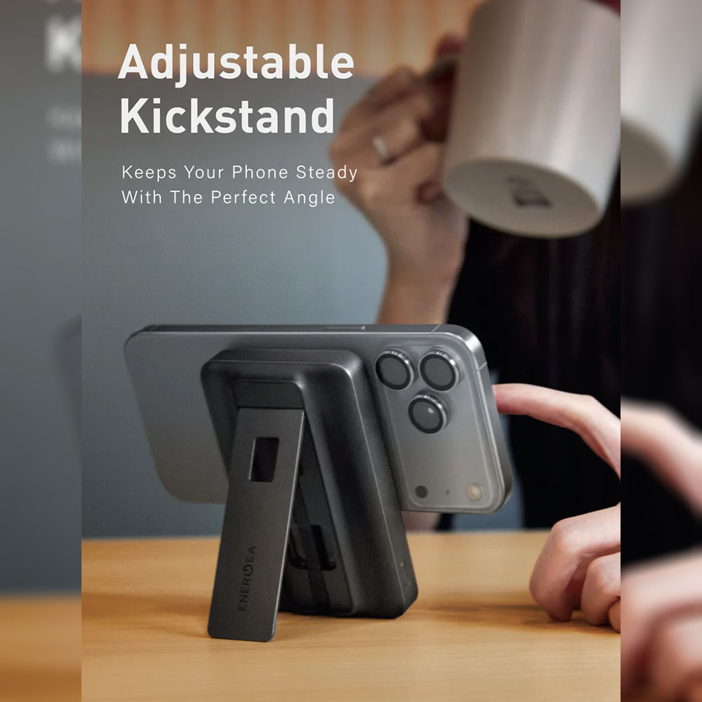 پاوربانک ۱۰ هزار مگ سیف 35 وات تایپ سی انرژیا مدل Energea MagPac Pro 35s رنگ مشکی