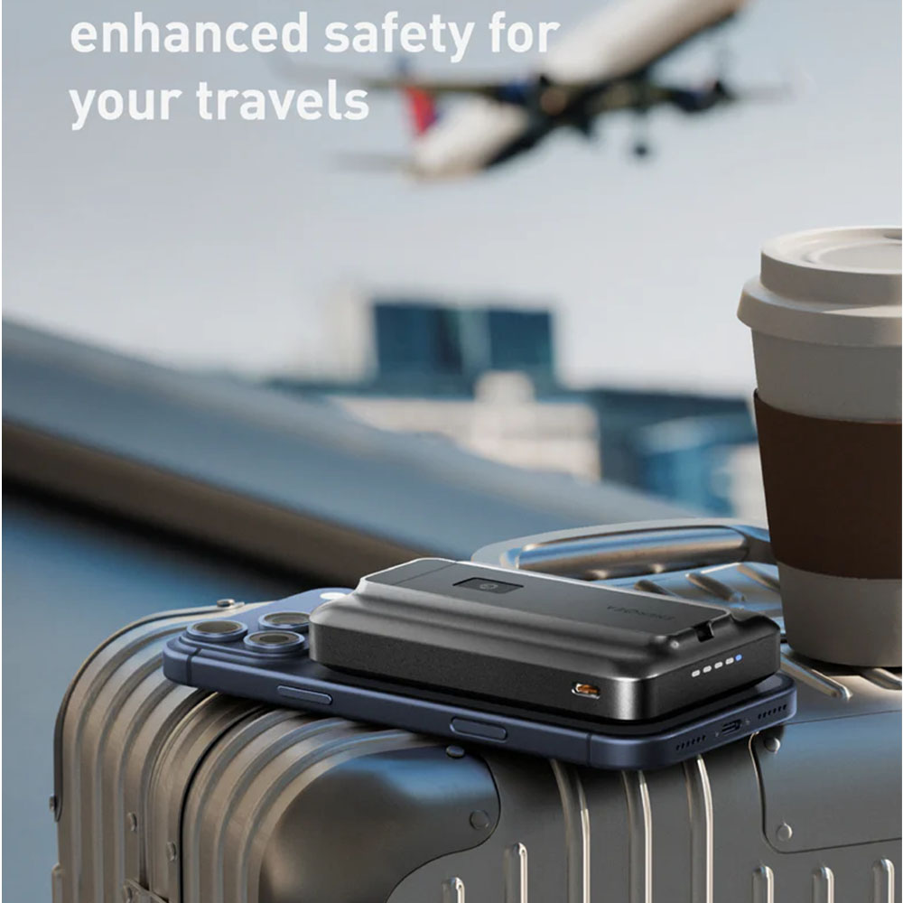 پاوربانک ۱۰ هزار مگ سیف 35 وات تایپ سی انرژیا مدل Energea MagPac Pro 35s رنگ مشکی