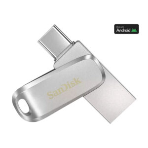 فلش مموری سن دیسک 32 گیگابایت SanDisk Ultra Dual Drive Luxe USB Type-C Flash Drive - رنگ نقره ای