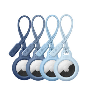 پک 4 تایی هولدر با طناب حلقه ای ایرتگ برند بلکین مدل Belkin Secure Holder with Loop for AirTag (4-pack)