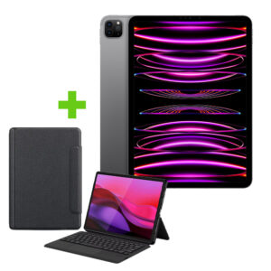 آیپد پرو دست دوم ۱۱ اینچ M2 وای فای – ۲۵۶ گیگابایت مشکی به همراه Smart Keyboard Case