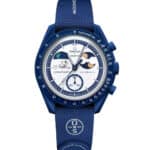 ساعت امگا سواچ مدل MoonSwatch MISSION TO EARTHPHASE - MOONSHINE GOLD Omega X Swatch SO33N701L