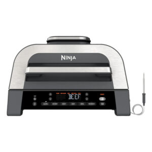 هواپز گریل و سرخ کن برند نینجا مدل Ninja Foodi MAX 6-in-1 Indoor Air Grill and Air Fryer DG551 - خاکستری / نقره ای