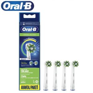4 عدد سری یدک مسواک برقی اورال بی مدلOral-B Cross Action رنگ سفید