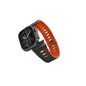 بند اپل واچ برند اسکین آرما مدل بند اپل واچ 44/45/46/49 mm برند اسکین آرما مدل GEMINI | رنگ مشکی-نارنجی