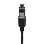 کابل0.8 متری شارژ و انتقال اطلاعات USB4 USB-C to USB-C موفی Mophie cable Charge Stream | رنگ مشکی