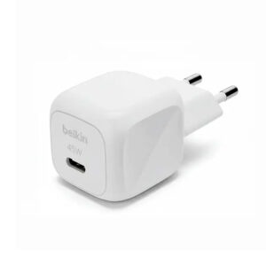 شارژر دیواری 45 وات بلکین Belkin BoostCharge compact USB-C رنگ سفید