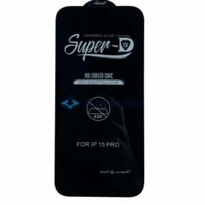 گلس محافظ صفحه نمایش شفاف آیفون ۱۵ پرو مدل iPhone 15 Pro mietubl superD