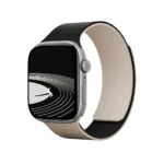 بند دورو اپل واچ برند مافت مدل MOFT Snap Duo Watch Band سایز ۴۴/۴۵/۴۶/۴۹ میلی متر رنگ مشکی/کرم