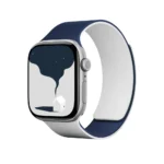بند دورو اپل واچ برند مافت مدل MOFT Snap Duo Watch Band سایز ۴۴/۴۵/۴۶/۴۹ میلی متر رنگ سرمه ای/خاکستری