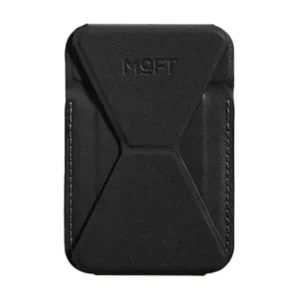 جاکارتی و استند مگ سیف مافت مدل Moft Snap-on Phone Stand Wallet MOVAS رنگ مشکی
