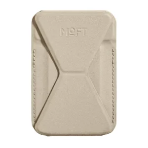 جاکارتی و استند مگ سیف مافت مدل Moft Snap-on Phone Stand Wallet MOVAS رنگ بژ