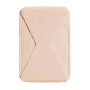 جاکارتی و استند مگ سیف مافت مدل Moft Snap-on Phone Stand Wallet MOVAS رنگ هلویی
