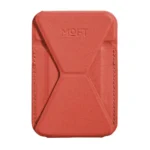 جاکارتی و استند مگ سیف مافت مدل Moft Snap-on Phone Stand Wallet MOVAS رنگ قرمز