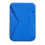 جاکارتی و استند مگ سیف مافت مدل Moft Snap-on Phone Stand Wallet MOVAS رنگ آبی کاربنی