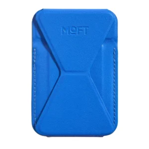 جاکارتی و استند مگ سیف مافت مدل Moft Snap-on Phone Stand Wallet MOVAS رنگ آبی کاربنی