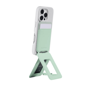 جاکارتی و استند مگ سیف مافت مدل Moft Snap Phone Tripod Stand Wallet MOVAS رنگ نعناع فلفلی