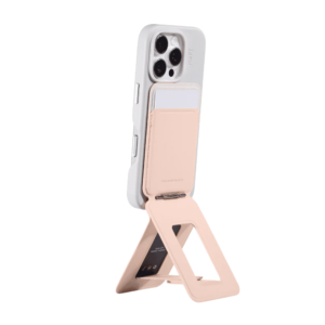 جاکارتی و استند مگ سیف مافت مدل Moft Snap Phone Tripod Stand Wallet MOVAS رنگ هلویی