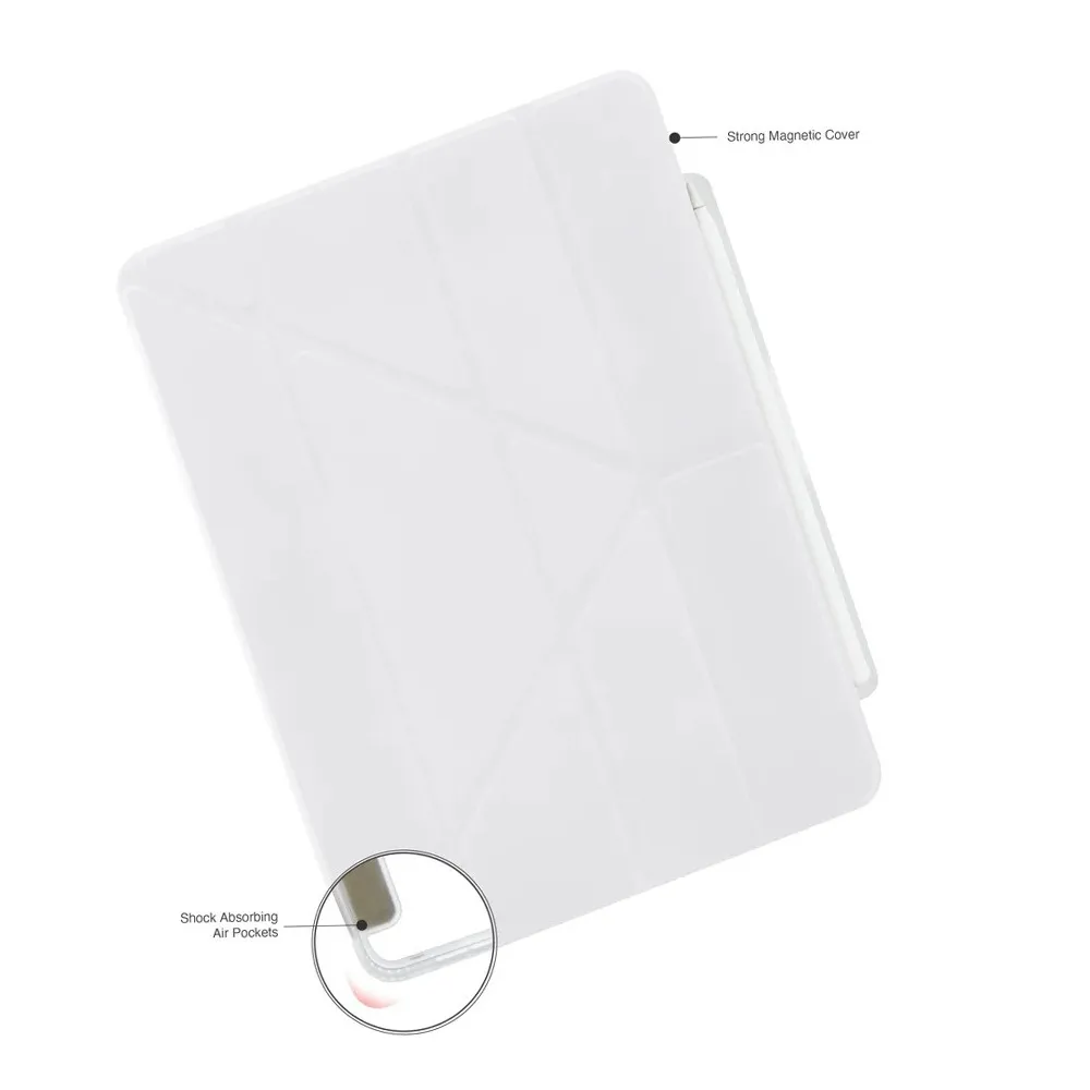 کاور آیپد پیپتو مدل Pipetto Origami No3 Pencil Case مناسب M5 و iPad Pro 11 M4 رنگ سفید