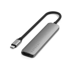 هاب ۶ پورت ساتچی مدل Satechi 6in1 USB-C Multiport رنگ طوسی