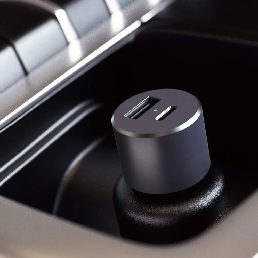 شارژر فندکی ۷۲ وات دو پورت ساتچی مدل Satechi 72W Dual Port Car Charger