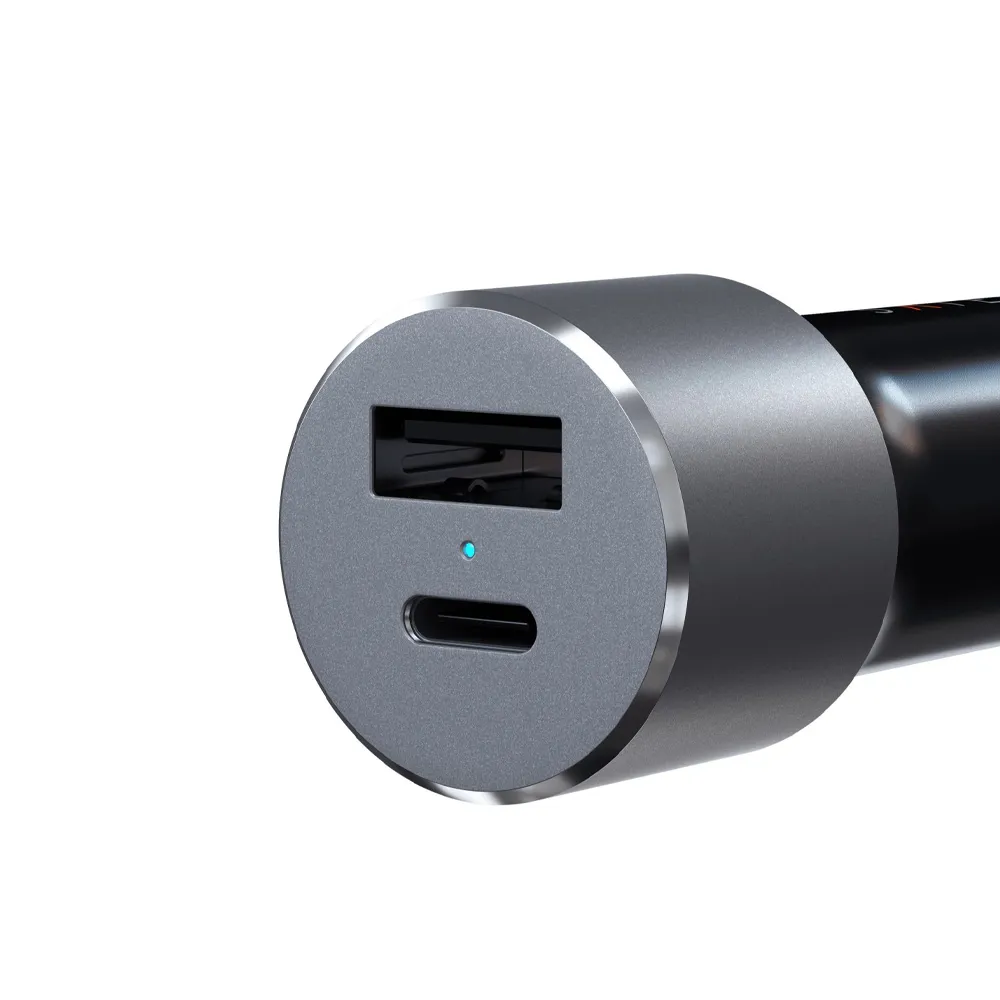 شارژر فندکی ۷۲ وات دو پورت ساتچی مدل Satechi 72W Dual Port Car Charger