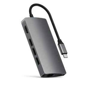 هاب ۸ پورت ساتچی مدل Satechi 8in1 USB-C Multiport 4K رنگ خاکستری