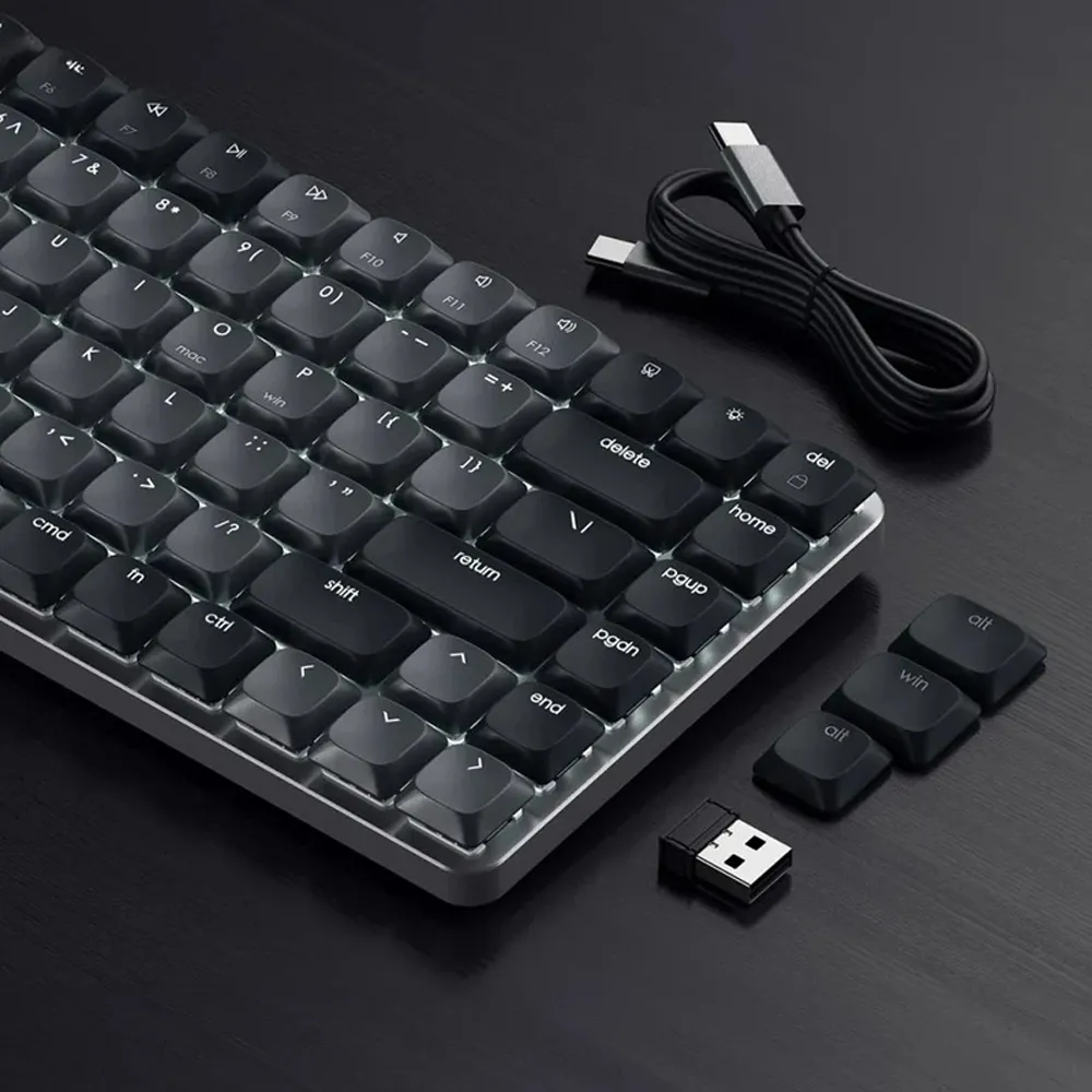کیبورد بیسیم مکانیکی ساتچی مدل Satechi SM1 Slim Mechanical Bluetooth Keyboard رنگ مشکی