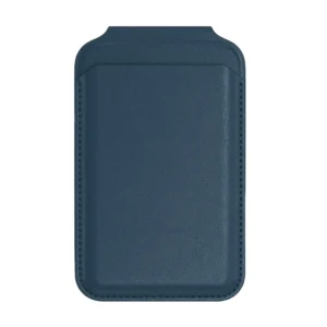 جاکارتی و استند مگ سیف ساتچی مدل Satechi Vegan-Leather Magnetic Wallet Stand رنگ آبی