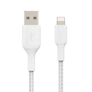 کابل تبدیل لایتنینگ به USB-A بلکین مدل CAA002bt1MWH | طول 3 متر رنگ سفید