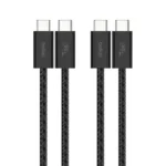 کابل تبدیل USB-C به USB-C بلکین مدل CAB018qc05BK2K | طول ۱.۵ متر پک دو عددی رنگ مشکی
