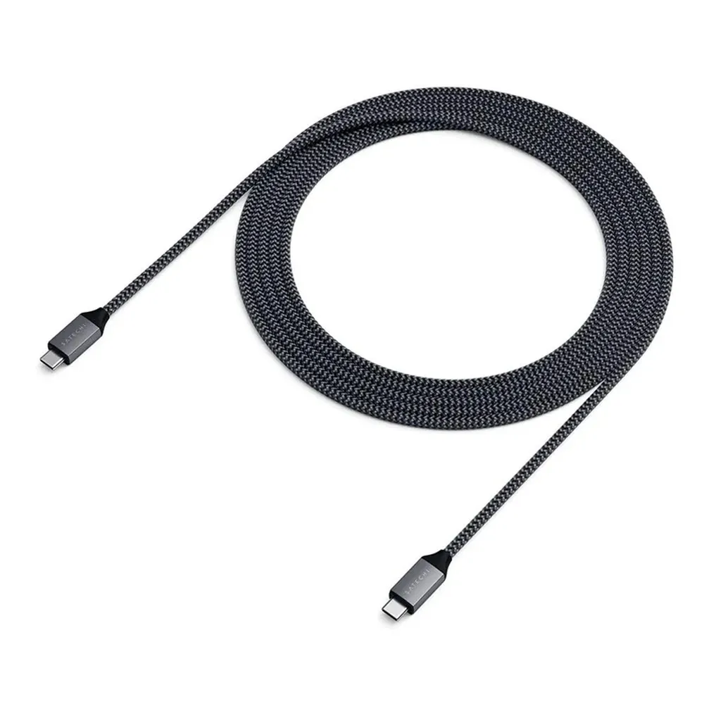 کابل شارژ و انتقال اطلاعات USB-C به USB-C ساتچی Satechi توان 100 وات سرعت ۴۸۰ مگابایت در ثانیه طول ۲ متر