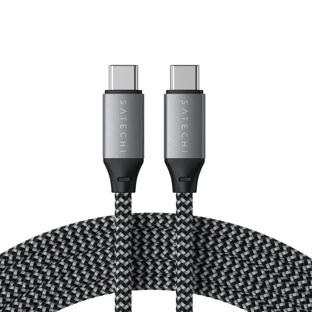 کابل شارژ و انتقال اطلاعات USB-C به USB-C ساتچی Satechi توان 100 وات سرعت ۴۸۰ مگابایت در ثانیه طول ۲ متر