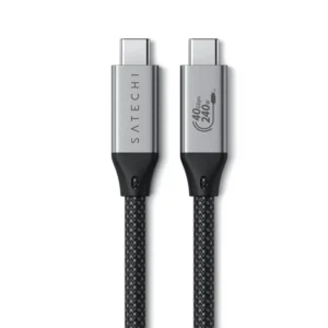 کابل شارژ و انتقال اطلاعات USB-C به USB-C ساتچی Satechi توان 240 وات سرعت 40 گیگابایت در ثانیه طول 1.2 متر (USB4)