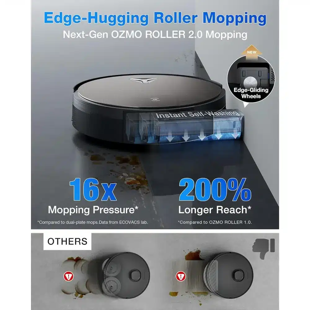 جارو رباتیک اکووکس مدل Ecovax Deebot X11 Pro Omni رنگ مشکی
