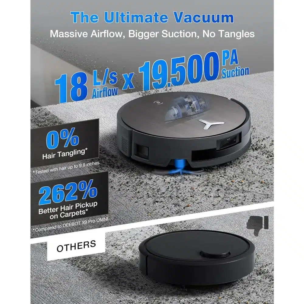 جارو رباتیک اکووکس مدل Ecovax Deebot X11 Pro Omni رنگ مشکی