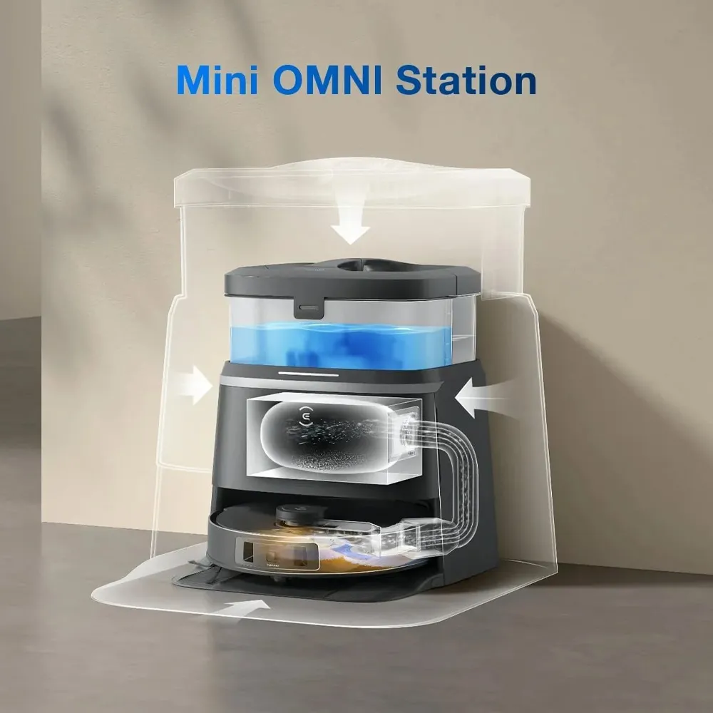 جارو رباتیک اکووکس مدل Ecovax T30 Pro Omni رنگ مشکی