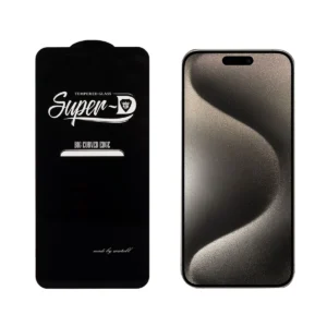 گلس محافظ صفحه نمایش شفاف آیفون ۱۵ پرومکس برند میتوبل مدل iPhone 15 Pro Max mietubl super D