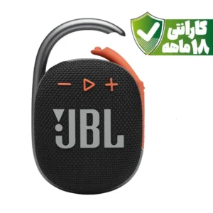 اسپیکر بلوتوثی قابل حمل جی بی ال مدل JBL Clip 5 | رنگ مشکی/نارنجی