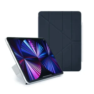 کاور آیپد پیپتو مدل Pipetto Origami No4 Slim Folio Case مناسب M2 و M3 و iPad Air 11 M4 رنگ آبی تیره
